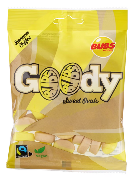 🍌 Bubs Banane Caramel (90g) - Bonbons Suèdois