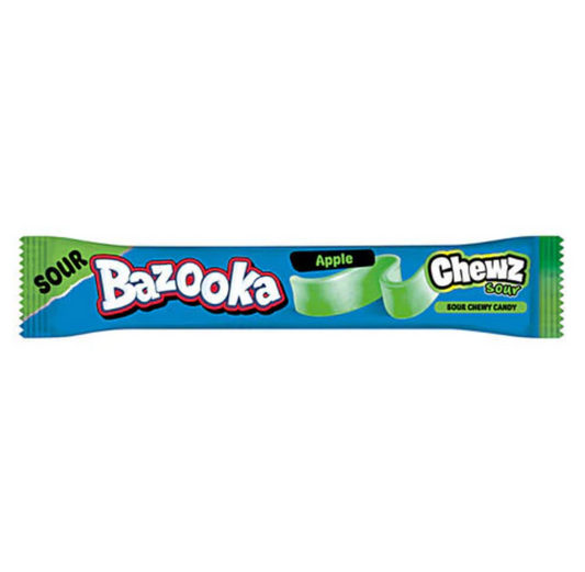 🍏 Barre à Mâcher Bazooka Pomme Acidulée (unité) 🇺🇲