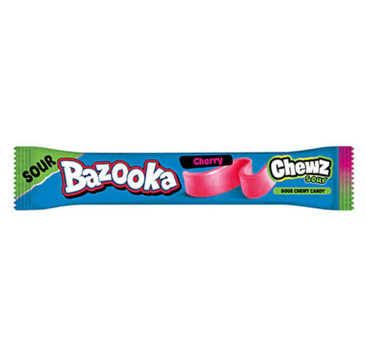 🍒 Barre à Mâcher Bazooka Cerise (unité) 🇺🇲