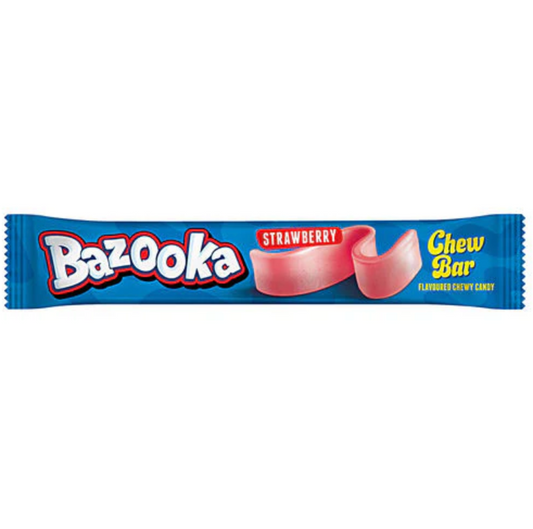 🍓 Barre à Mâcher Bazooka Fraise (unité) 🇺🇲