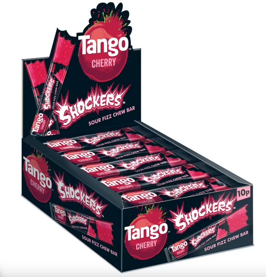 🍒 Barre à mâcher Tango Sherbet Shockers Cerise
