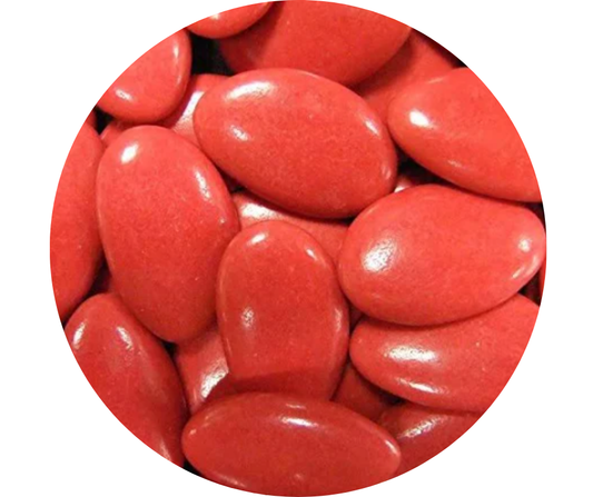 Dragées Rouges Chocolat Premium – Piffarré (100gr)