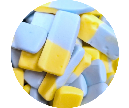 💛💙 Squashies Minions – Banane & Myrtille (100gr) 🇬🇧