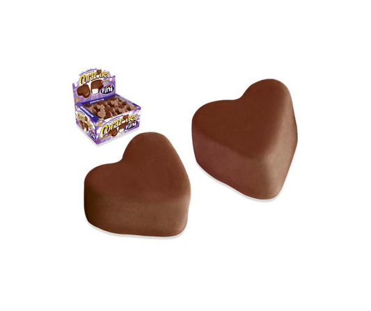 Guimauves Coeur enrobé de Chocolat au Lait (lot de 5)