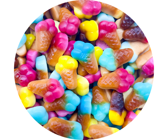 🍦 Cornet de Glace Bonbons Gélifiés Jelly Stick –  (Halal, 100g)