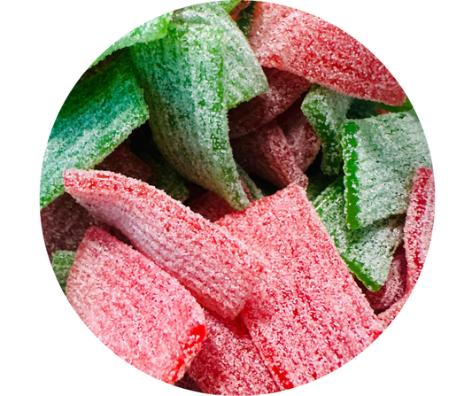 Mini Ceintures Pomme Fraise Acidulées – Kadjes (100gr)