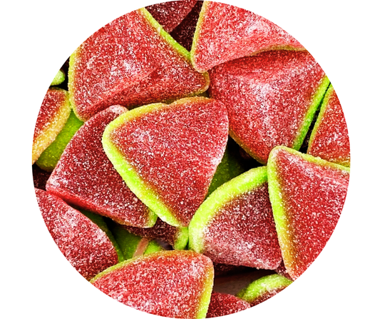 🍉 Pyramides Pastèques Fourrées (100gr)