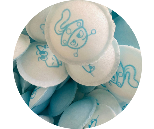 Soucoupes Poudre Space Tattoo – Bonbon Acidulé Rétro et Fun 🚀👅 (lot de 10)